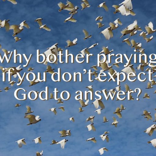 Why bother praying